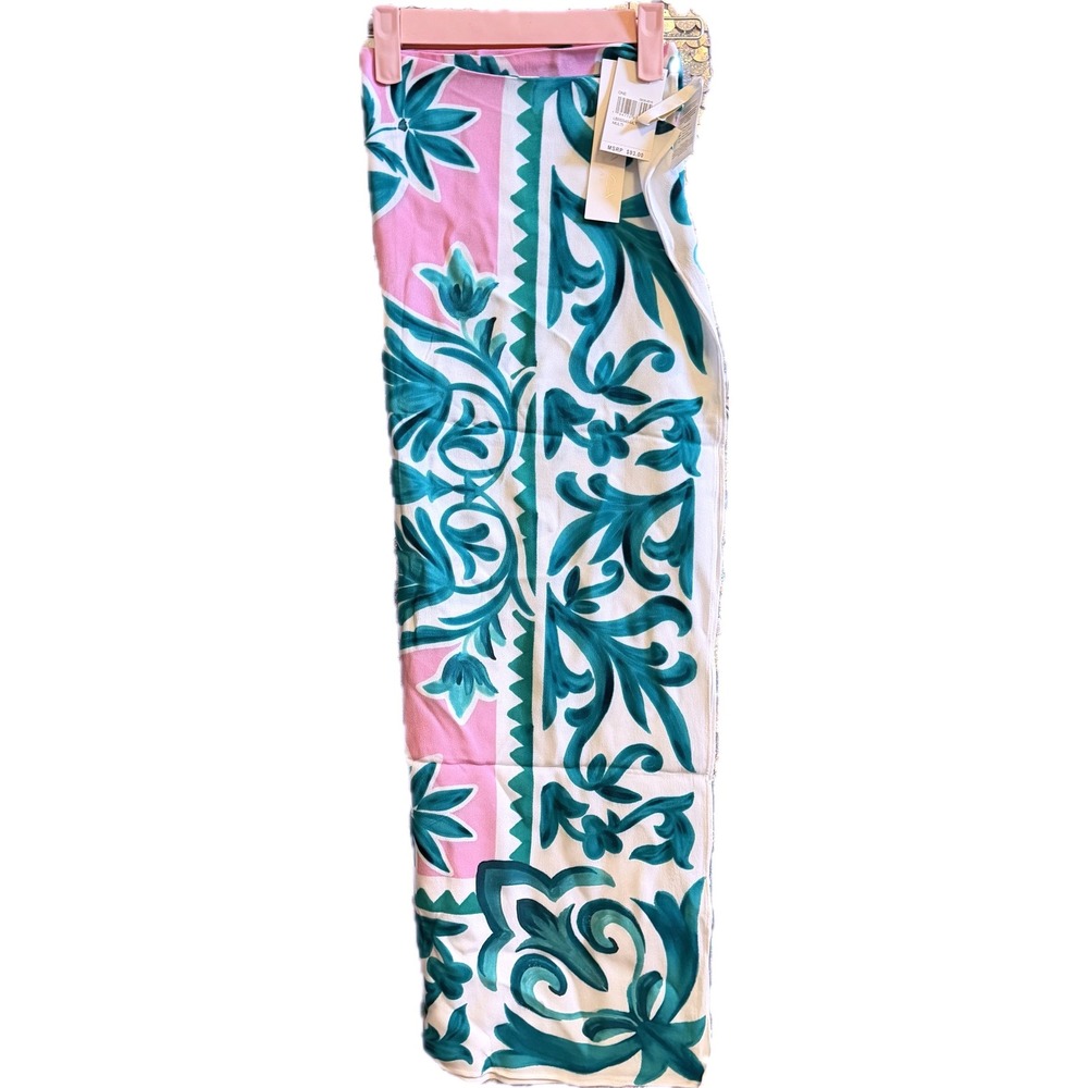 NWT La Blanca Opulent Palm Pareo Wrap Cover Up One Size Multi Swim Sarong - Picture 6 of 8
